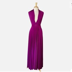 Two Birds Classic Convertible‎ Slit Dress, One Size